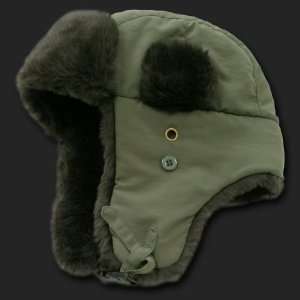   OLIVE ARMY GREEN AVIATOR SNOWBOARD HAT CAP HATS S/M: Everything Else