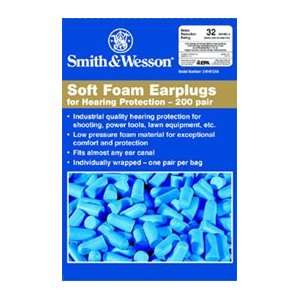  Smith and Wesson Blue Disposable Ear Plugs   200 Per Box 
