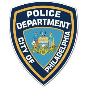  Police Department City of Philadelphia Sticker 4.5x3.5 