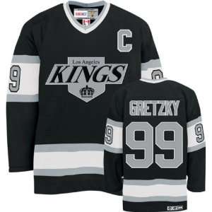  Men`s Los Angeles Kings #99 Wayne Gretzky Retired Home 