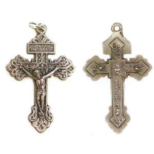 Small Crucifix   Two sided Pendant   2in. Height   IMPORTED FROM ITALY