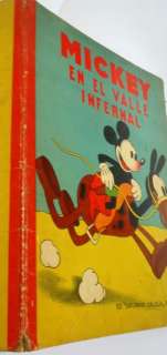 MICKEY VALLE INFERNAL 1934 CALLEJA SILLY SYMPHONIES XRARE BEAUTIFUL 