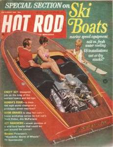 September 1966 Hot Rod Ski Boats Chevy 327 427 Ranchero Honda Grand 