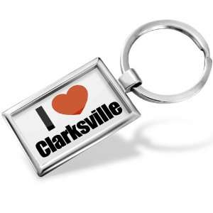 Keychain I Love Clarksville region: Tennessee, United States   Hand 