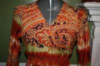 Christopher and Banks size M orange rust blouse size M  