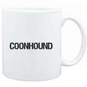  Mug White  Coonhound  SIMPLE / CRACKED / VINTAGE / OLD 