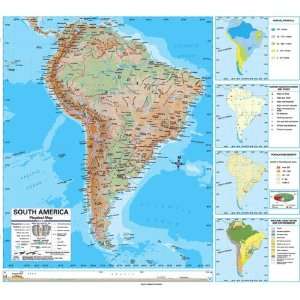  Map 762545585 South America Advanced Physical Classroom Wall Map 