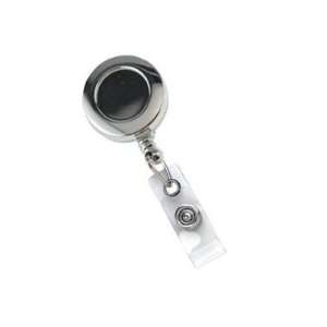   4IN 32MM PLASTIC CLIP ON BADGE REEL W/CLEAR VINYL STRAP: Electronics