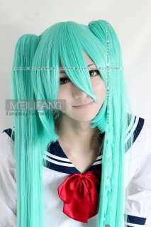   cosplay green ponytail cilp on party hair wig m9 specification the