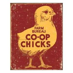  Tin Sign   Farm Bureau Co op Chicks