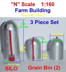 Scale BUILDING {FARM} SILO & Grain BINS  