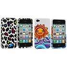 Colorful Bubbles+Yellow Sun Case Cover Accessories For iPhone 4 4G 4S 