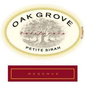    2010 Oak Grove Reserve Petite Sirah 750ml Grocery & Gourmet Food