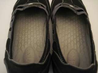 Clarks Privo Black Leather slip on Loafers Womens 7.5  