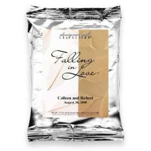 Wedding Coffee Personalized Coffee Favors: Falling In Love Leaf 