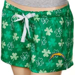   Chargers Ladies Kelly Green Colleen Boxer Shorts