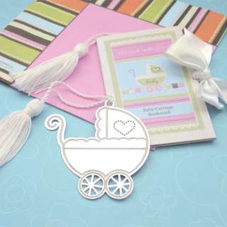 Marked with Love Baby Carriage Bookmark