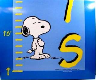 Life Size 5 Ft Growth Chart PEANUTS Snoopy FREE SHIPPIN  