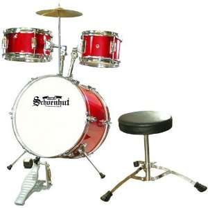  Schoenhut 5 Pc Junior Drum Set Red C1020 Toys & Games