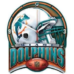 Miami Dolphins NFL High Definition Clock by Wincraft:  