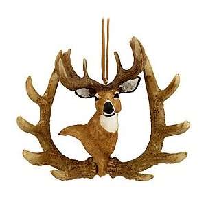  Whitetail Deer Head Ornament