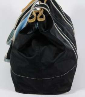 Coach Black Blue Nylon Hamptons Weekend Tote Bag 18895  