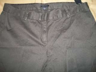Tommy Hilfiger Misses Size 18 Cotton & Spandex Black Casual Crop Pants 