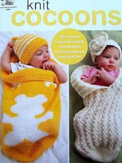 Knit Cocoons For Babies + Hat & Headband Annies Attic  