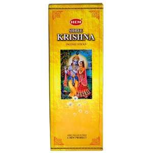  Shree Krishna   20 Stick Hex Tube   HEM Incense Beauty