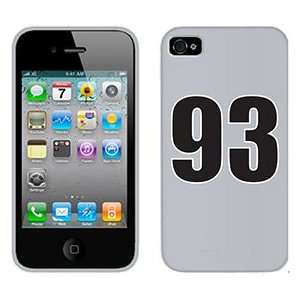  Number 93 on Verizon iPhone 4 Case by Coveroo  Players 