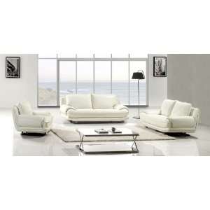   3pc Contemporary Modern Leather Sofa Set, #AM 766 SW