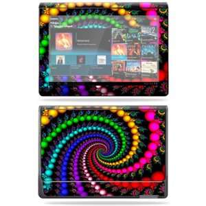   Vinyl Skin Decal Cover for Sony Tablet S Trippy Spiral Electronics