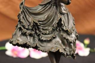 Signed Colinet High Society Pretty Girl Bronze Sculpture Art Deco 