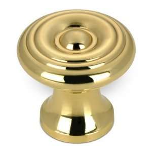   solid brass 1 diameter flattened knob with conce