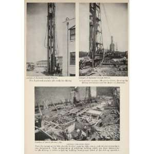  1928 Print Raymond Concrete Piles Driving Construction 