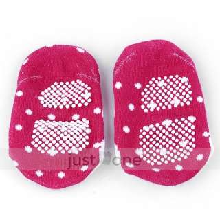 Colorful Baby Infant Non slip Cute Trainer Boat Socks  