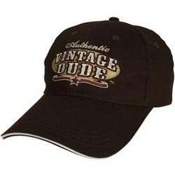  Authentic Vintage Dude Baseball Cap   Funny 50th or 60th 