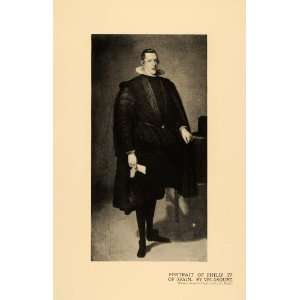  1920 Print Philip IV Spain Velasquez King Fashion Art 