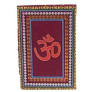   Sanskrit Om Symbol Compact Blank Journal   Red Arts, Crafts & Sewing