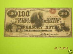 Copy 1864 $100 Compound IBN Money Replica Currency Note  