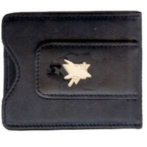  San Jose Sharks Gold Plated Leather Money Clip & C/C 