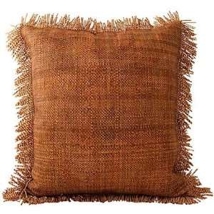  Lance Wovens Bohemian Walnut Leather Pillow: Home 