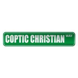   COPTIC CHRISTIAN WAY  STREET SIGN RELIGION