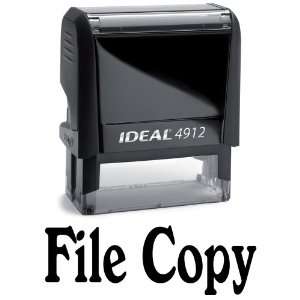FILE COPY Black INk Office Stock Self Inking Rubber Stamp
