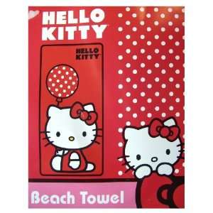   Balloon Hello Kitty Beach Towel   Hello Kitty Bath Towel: Toys & Games
