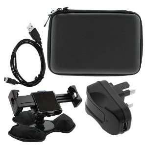 Mount Holder + 5 inch Eva Pouch Carrying Case + USB 2.0 A to Mini USB 