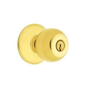   D73PD 605 Bright Brass Corridor Lock Orbit Knob: Home Improvement