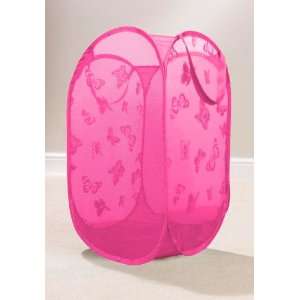  Pop Up Butterfly Room Tidy   Cerise Colour [Kitchen & Home 