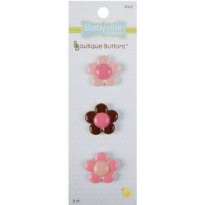  Babyville Boutique Buttons, Flowers