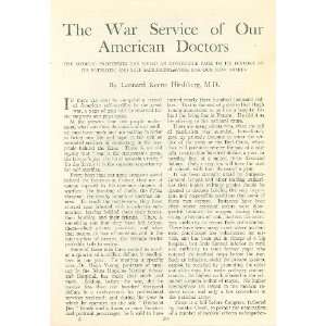  1918 World War I Service of American Doctors Everything 